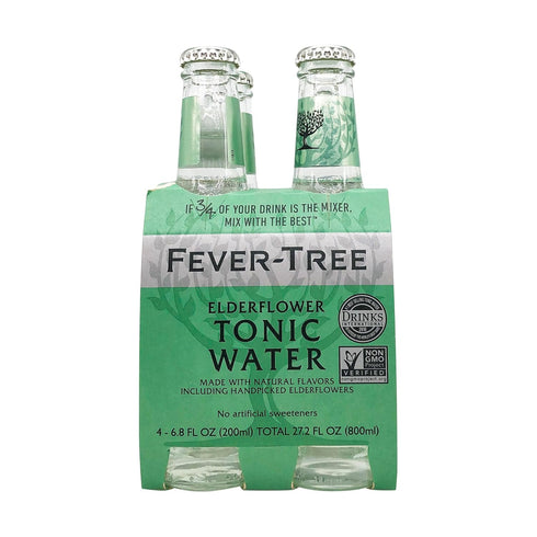 6.8 Oz, 4 Pack Fever-Tree, Tonic Water Elderflower, Fl