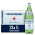 S.Pellegrino Sparkling Natural Mineral Water, 33.8 fl oz. Plastic Bottles (Pack of