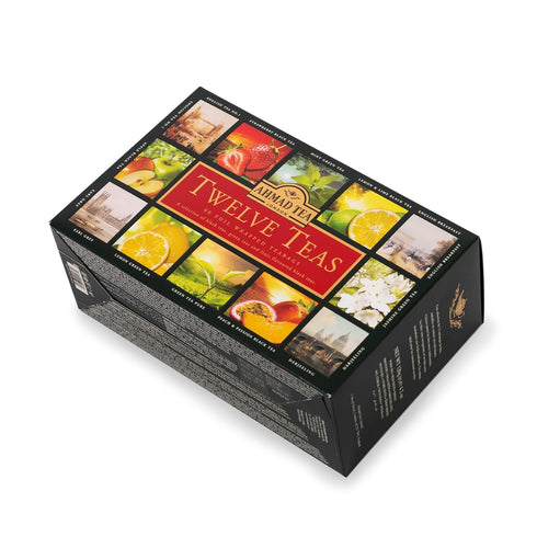 60 1 Count Ahmad Tea Variety Gift Box, Foil Enveloped Teabags, Twelve Teas