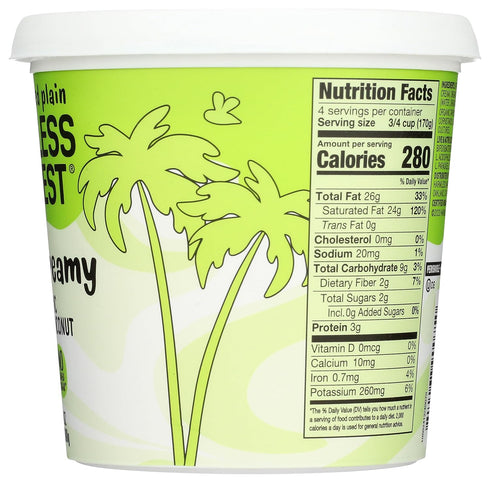 HARMLESS 24 OZ HARVEST Organic Unsweetened Plain Rich & Creamy Coconut Yogurt