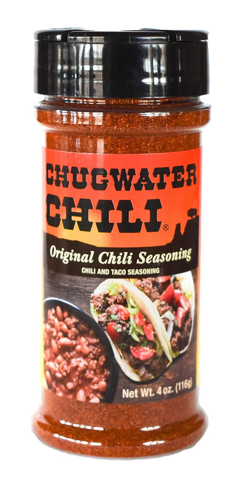 Chugwater Chili Gourmet Chili Seasoning Mix & Taco Seasoning, 4oz Bottle, All Natural, Gluten Free