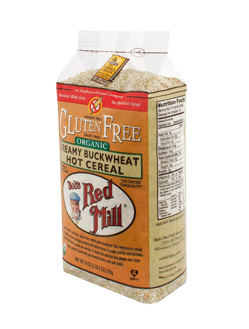 18 Bob's Red Mill Org Whole Grain Creamy Buckwheat Hot Cereal, Ounce