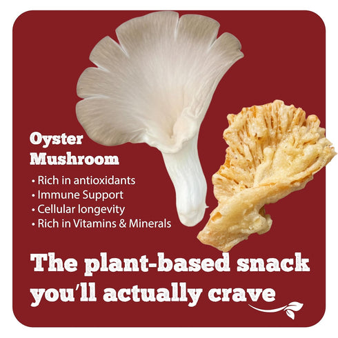 Pack, (0.71 oz, 9-Pack) BITETUOSO Tempura Oyster Mushrooms Mini Variety Tempura-Style Mushroom Snack, Ready-to-Eat