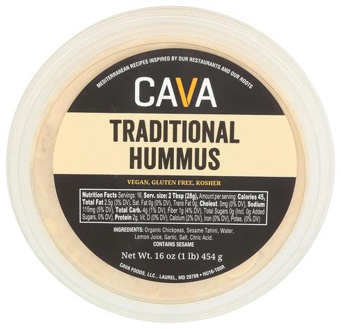 CAVA Traditional Hummus, 16 OZ