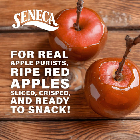 100% 0.7 (Pack 24) Seneca Caramel Apple Chips | Made from Fresh Apples | Red Delicious Apples | Yakima Valley Orchards