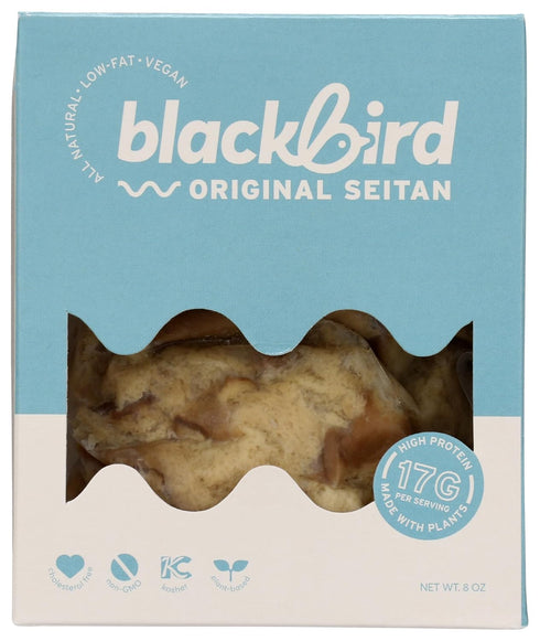 BLACKBIRD FOOD Seitan Strips Original, 8 OZ