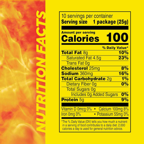 5g 0.9 oz. (10 Count) Slim Jim Beef 'N Cheese Smoked Meat Sticks, Original Flavor, Protein Per Serving, Snack Size