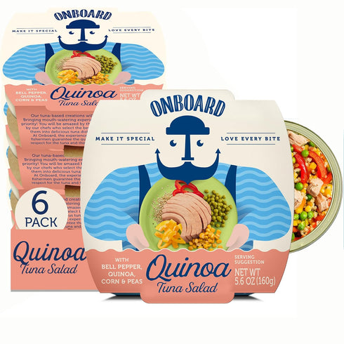 Onboard Ready to Eat Quinoa Tuna Salad - Tuna Snacks with Quinoa,