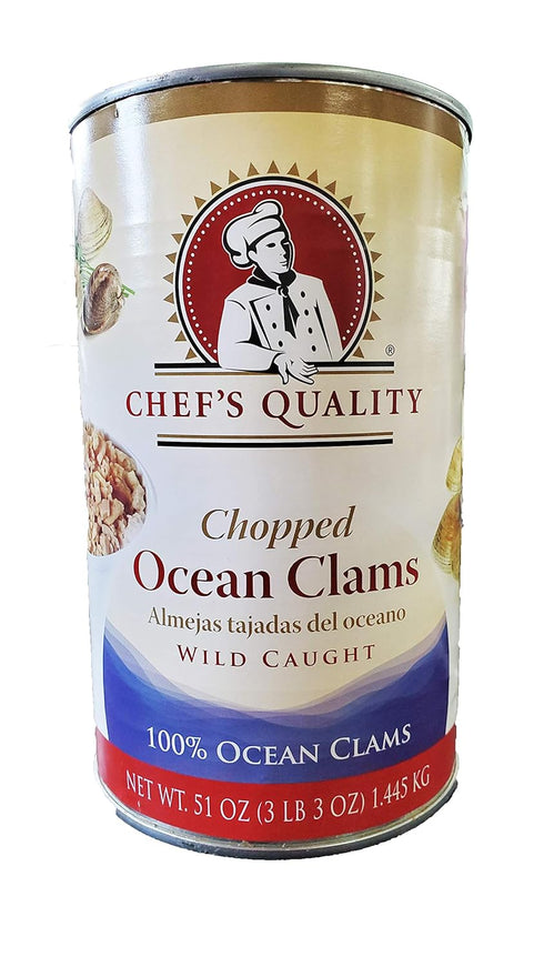 Chef's Quality Chefs Quality Chopped Ocean Clams, 51oz