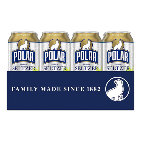 12 oz 24 Count (3 Packs 8) Polar Seltzer Water Ginger Lime Mule, fl cans