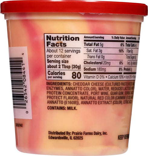 Shullsburg Creamery Pack 13 oz. - Port Wine Cold Cheese Spread