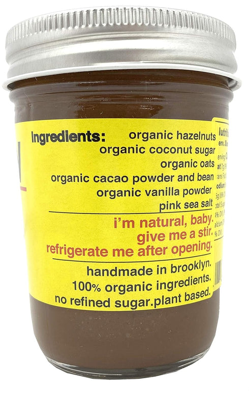 Fine & Raw Hazelnut Butter Spread 8 Ounce: Clean Ingredients, Vegan, Organic Hazelnut Spread