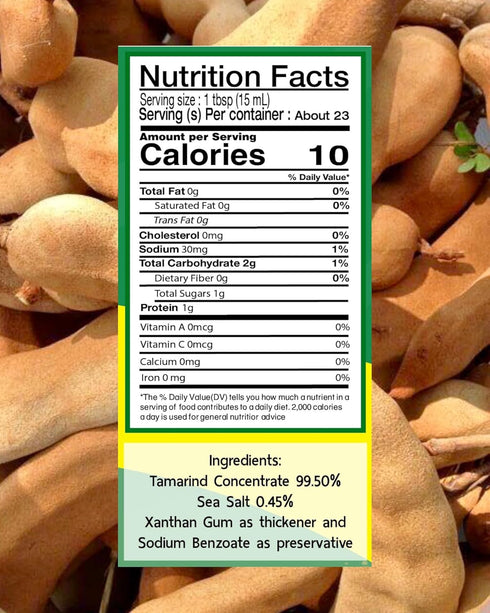 Original Thai Tamarind Concentrate for Pad Thai Sauce, Salad Dressing, Peanut Sauce - Pack of 1