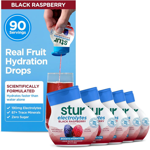 Stur Electrolyte Water Enhancer | Sweetened with Stevia | High in Antioxidant