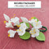 1 Count Cherry Blossom Sugar Flower Spray Gumpaste Flowers for Cakes Handmade Cake Decorations Sakura Floral Topper