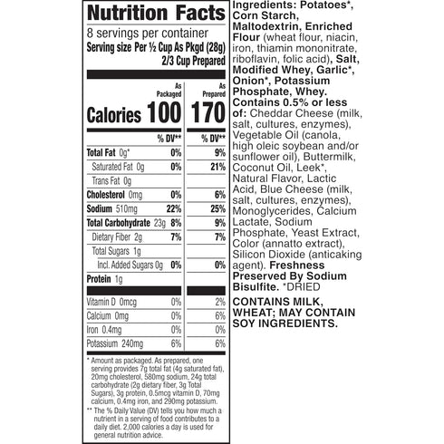 Pack, 8 oz Betty Crocker Au Gratin Casserole Potatoes, Made with Real Cheese, Twin Box