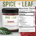 3.5 oz. Premium Ground Sumac Spice by SPICE + LEAF - Vegan Kosher Preservative Free Red Middle Eastern Ground Herb