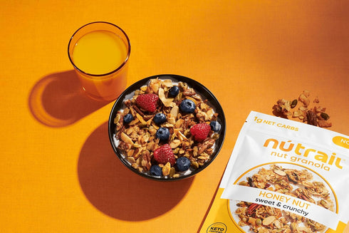 Pack, 8 oz. 3 Count NuTrail Nut Granola Cereal, Variety No Sugar Added, Keto, Low Carb, Gluten Free, Grain Free