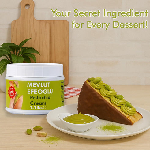 1.1 lb (1.1 lb) Pistachio Cream for Dubai Chocolate Bar, Pistachio Cream, Butter, Vegan, Dessert & Chocolate Use