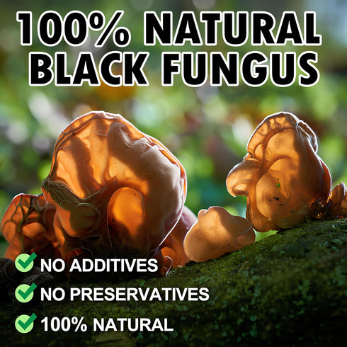 5.29oz Dried Black Fungus Premium Wood Ear Mushrooms, All-Natural, Vegan, Gluten-Free, Ideal for Asian Cuisine