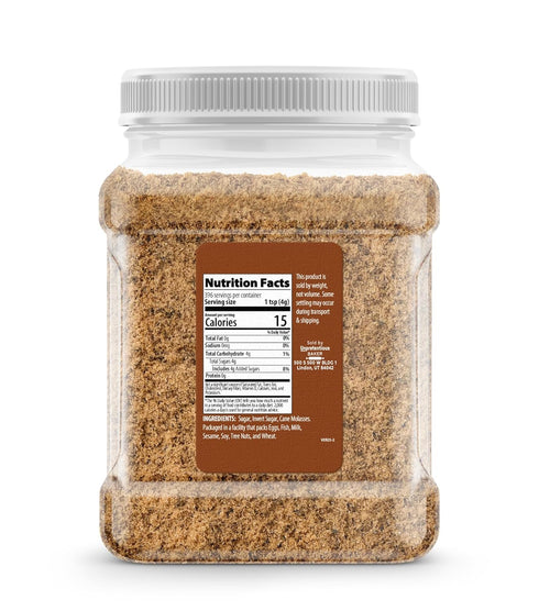 3.5 Unpretentious Light Brown Sugar, Pound, Made With Cane Molasses, Perfect For Desserts, Meat & Fruit (Plastic Jar)