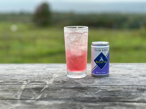 7.5oz, 24 Pacific Sea Salt Club Soda, Regatta Craft Mixers, Zero Calorie, Premium Cocktail Mixer, Case of Sleek Mini