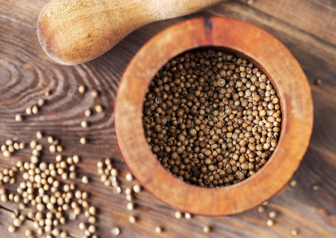 1 Organic Coriander Seeds, Pound Whole, Non-GMO Spice, Non-Irradiated, Vegan, Dry, Bulk, High in Dietary Fiber, Copper