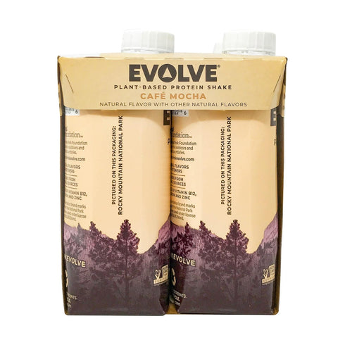 11 Oz, 4 Pack Evolve, Protein Shake Mellow Mocha, Fl