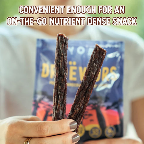 Ayoba Traditional Droewors Grass Fed Beef Paleo Sticks - Keto Friendly, Air-Dried Beef Protein Snacks (4 Ounce, Pack of