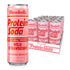 Barebells Protein Soda Wild Strawberry, 10g Protein, 200mg Caffeine, Sugar Free Energy