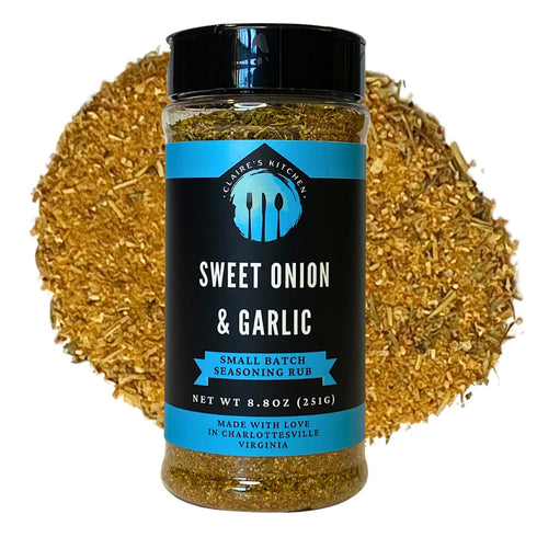 Claire's Kitchen Sweet Onion & Garlic All Purpose Seasoning Rub/Savory All Natural