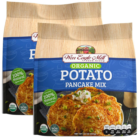 War Eagle Mill Organic Potato Pancake Mix-22 oz. Bag (Pack of 2)