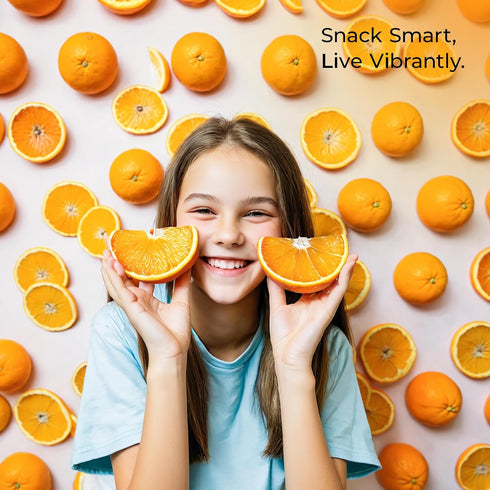 2.5 OZ (71g) 100% 2 Pack Premium Dried Orange Slices Dehydrated Oranges - Natural Gluten Free Fruit Snacks Made in US