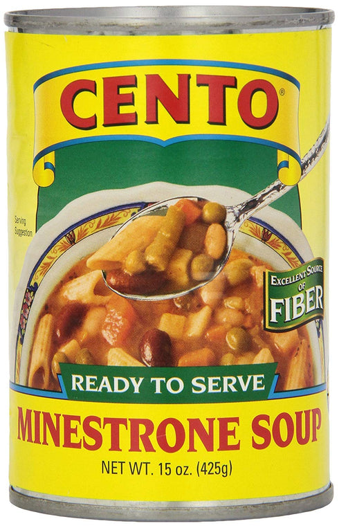Cento Minestrone Soup, 15 Ounce Cans (Pack of 12)