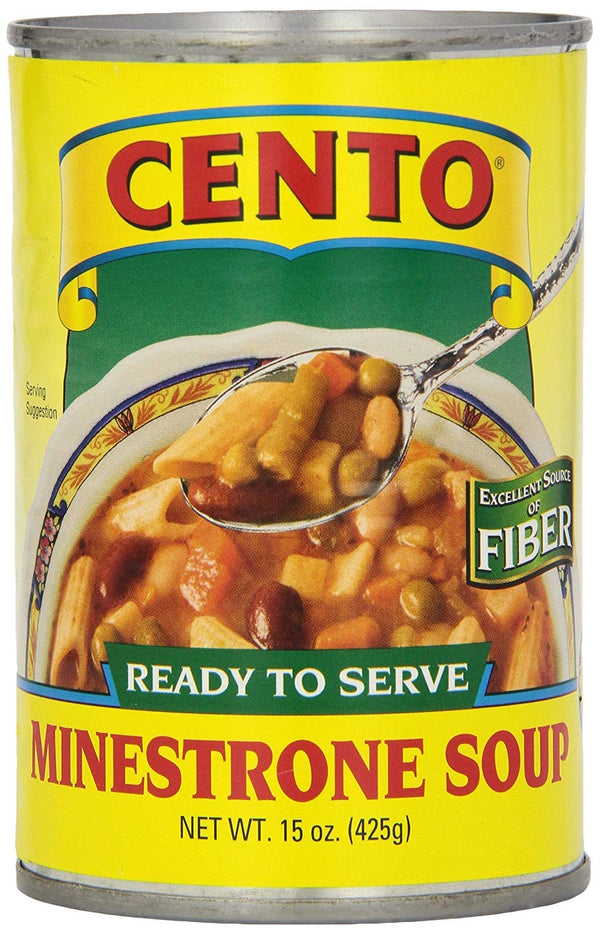 Cento Minestrone Soup, 15 Ounce Cans (Pack of 12)