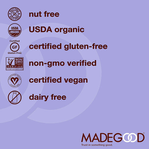 3.5 Oz (Pack 6) MadeGood Mixed Berry Granola Minis, USDA Certified Organic, Gluten Free & Non-GMO