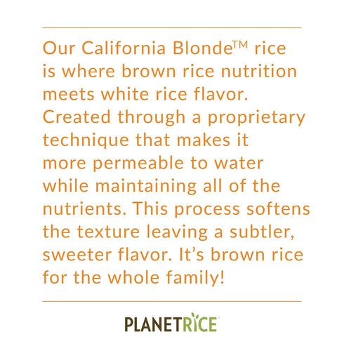 64% 22 (Pack 6) Planet Rice Bulk Sprouted Blonde Rice Bulk - Great for Bulk Cooking - Gaba, Gluten-Free, Vegan, Paleo