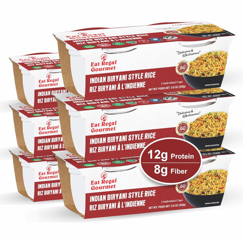 Eat Regal Indian Biryani Rice Cups, Authentic Spiced Blend, Always Fluffy, No
