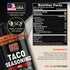 Taco Seasoning Mix BBQ Rub - Gluten Free & Low Sodium Mexican Seasoning Blend for Tacos, Fajitas, and Burritos (4.1oz)