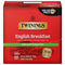 Twinings Decaffeinated English Breakfast Black Tea Individually Wrapped Bags, 100 Count (Pack