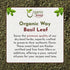 100% (8 Oz) Organic Way Basil Leaf Cut and Sifted | Non GMO, Kosher, USDA Certified Organic Basil Leaves | Dried