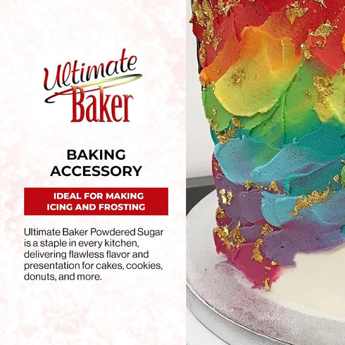 (4oz 6 Pack) Ultimate Baker Powdered Sugar - Naturally Colored Icing Sugar for Icing & Frosting, Extra Fine Grain