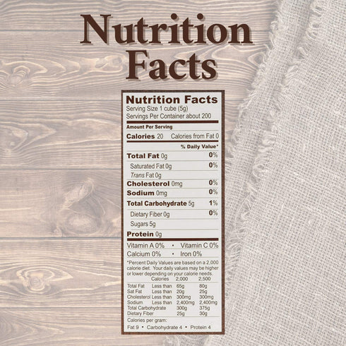 35.2 Pack 1 Roland Foods Demerara Rough Cut Brown Sugar Cubes, Specialty Imported Food, Ounce Box