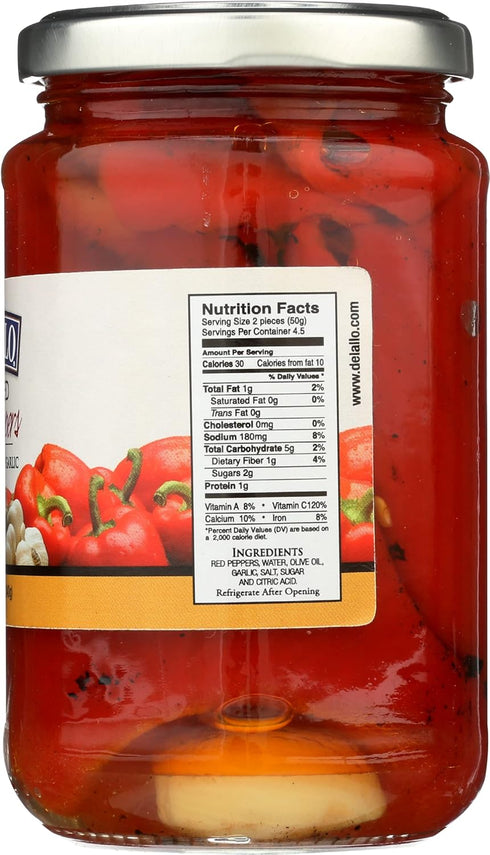 12 oz DeLallo Pepper Red Roasted Garlic