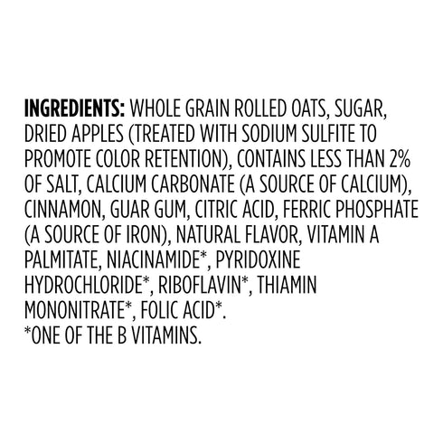1.23 Oz, 10 Amazon Grocery, Apple & Cinnamon Instant Oatmeal, Ct