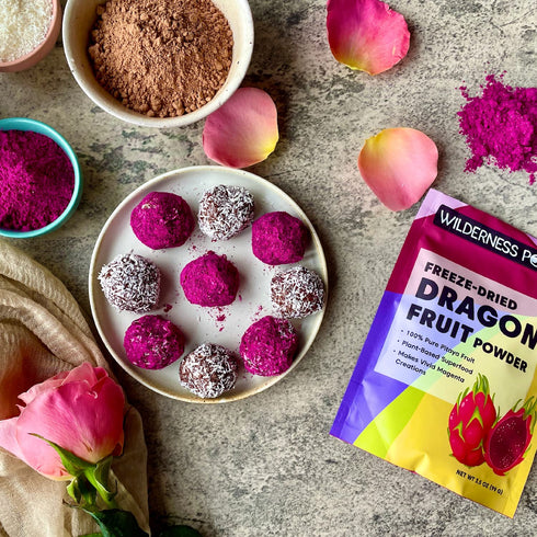 3.5 Wilderness Poets Freeze Dried Dragon Fruit Powder - Pink Pitaya (Pitahaya) Ounce