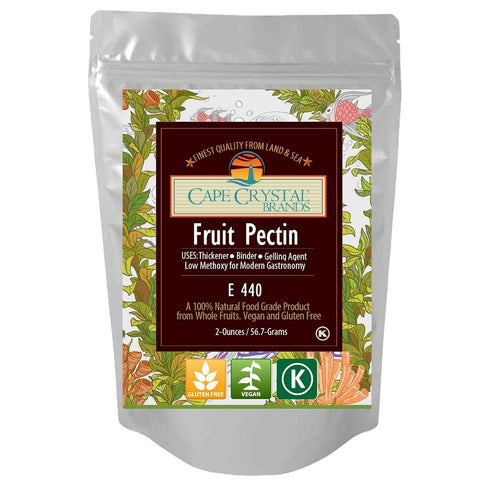 Fruit Pectin Food Grade & Amidated, Low Methoxyl for Molecular Gastronomy - Vegan Kosher Certified (2 Oz)