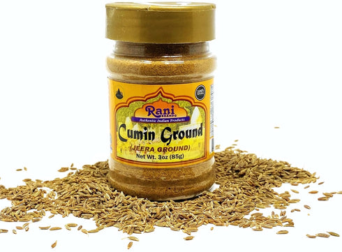 Rani Cumin (Jeera) Powder Spice, 3oz (85g) PET Jar, All Natural, Vegan, Gluten Friendly