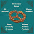 11 Oz. Pack 6 Unique Snacks Original Splits Pretzels, Delicious Homestyle Baked Snack Bag, OU Kosher, and Non-GMO Food