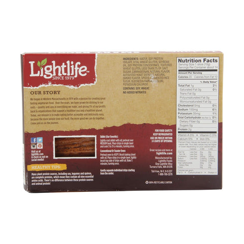 Lightlife 5 oz (1 Pack) Smart Bacon Meatless Veggie Strips